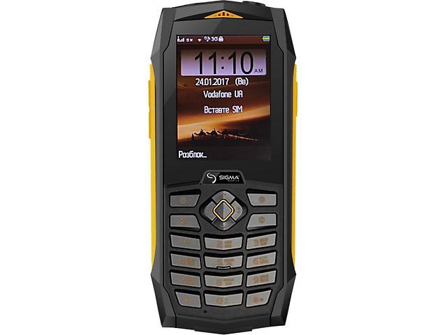 Мобильный телефон Sigma X-treme PQ68 Dual Sim Black-Yellow (4827798855614)