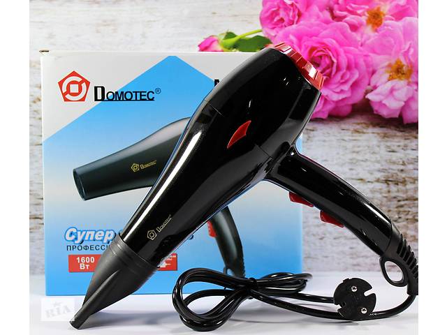 Электрический фен для сушки и укладки волос Domotec MS-0390 1600W
