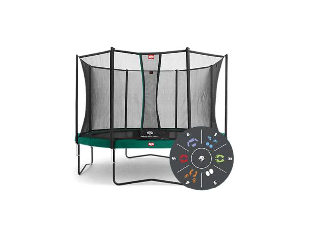 Батут Berg Favorit 430 Tattoo + Safety Net Deluxe 430