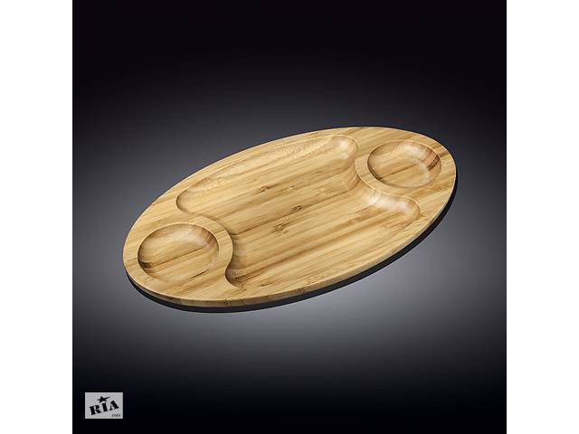 купить бу Блюдо овальное Wilmax Bamboo 45,5х25 см 3 секции WL-771041 в Чернигове купить бу Блюдо овальное Wilmax Bamboo 45,5х25 см 3 секции WL-771041 в Чернигове