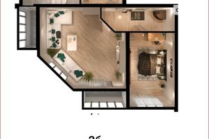 Продается 2-комнатная квартира 84 кв. м в Черкассах