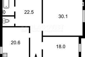 Продается 2-комнатная квартира 97 кв. м в Киеве