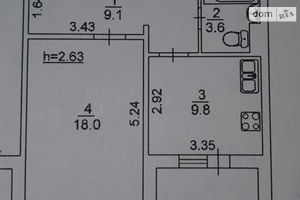 Продается 1-комнатная квартира 45 кв. м в Киеве