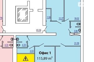 Продається приміщення вільного призначення 116 кв. м в 10-поверховій будівлі
