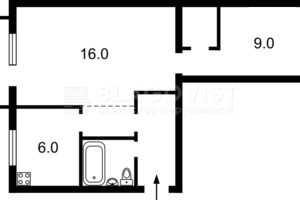 Продается 2-комнатная квартира 42 кв. м в Киеве