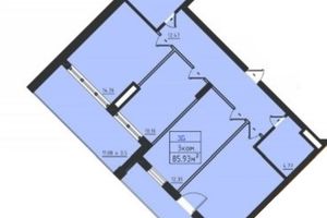 Продається 3-кімнатна квартира 85.9 кв. м у Одесі