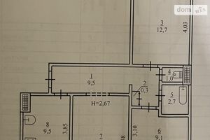 Продається 3-кімнатна квартира 66 кв. м у Кривому Розі