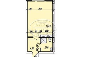 Продается 1-комнатная квартира 29.95 кв. м в Тернополе